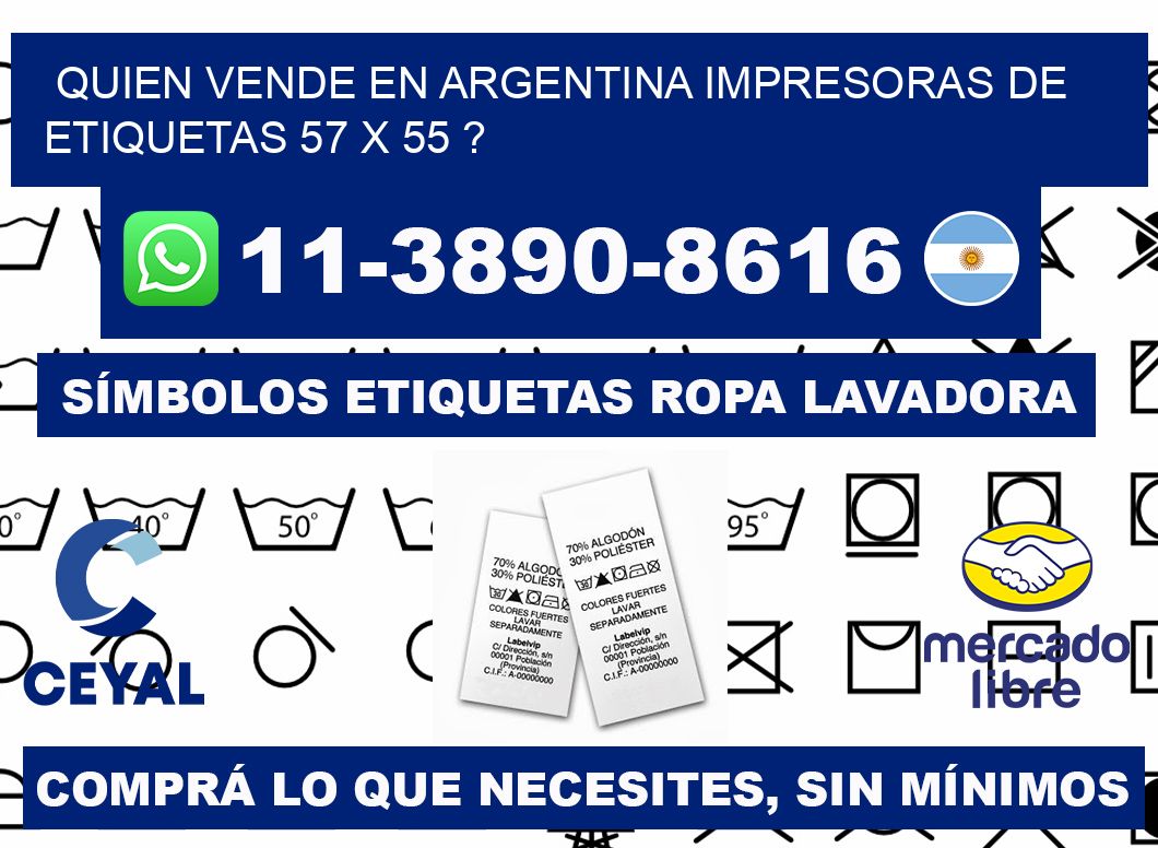 quien vende en argentina impresoras de etiquetas 57 x 55 ?