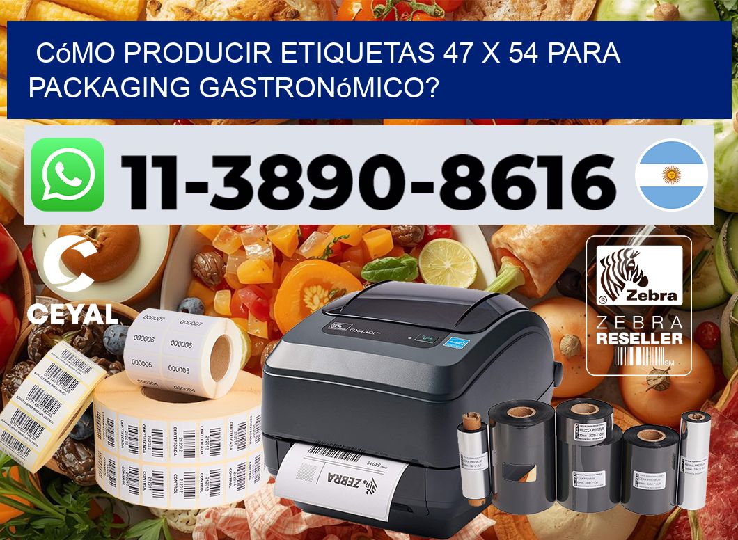 Cómo producir etiquetas 47 x 54 para packaging gastronómico?