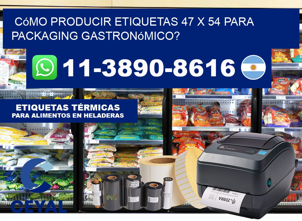 Cómo producir etiquetas 47 x 54 para packaging gastronómico?