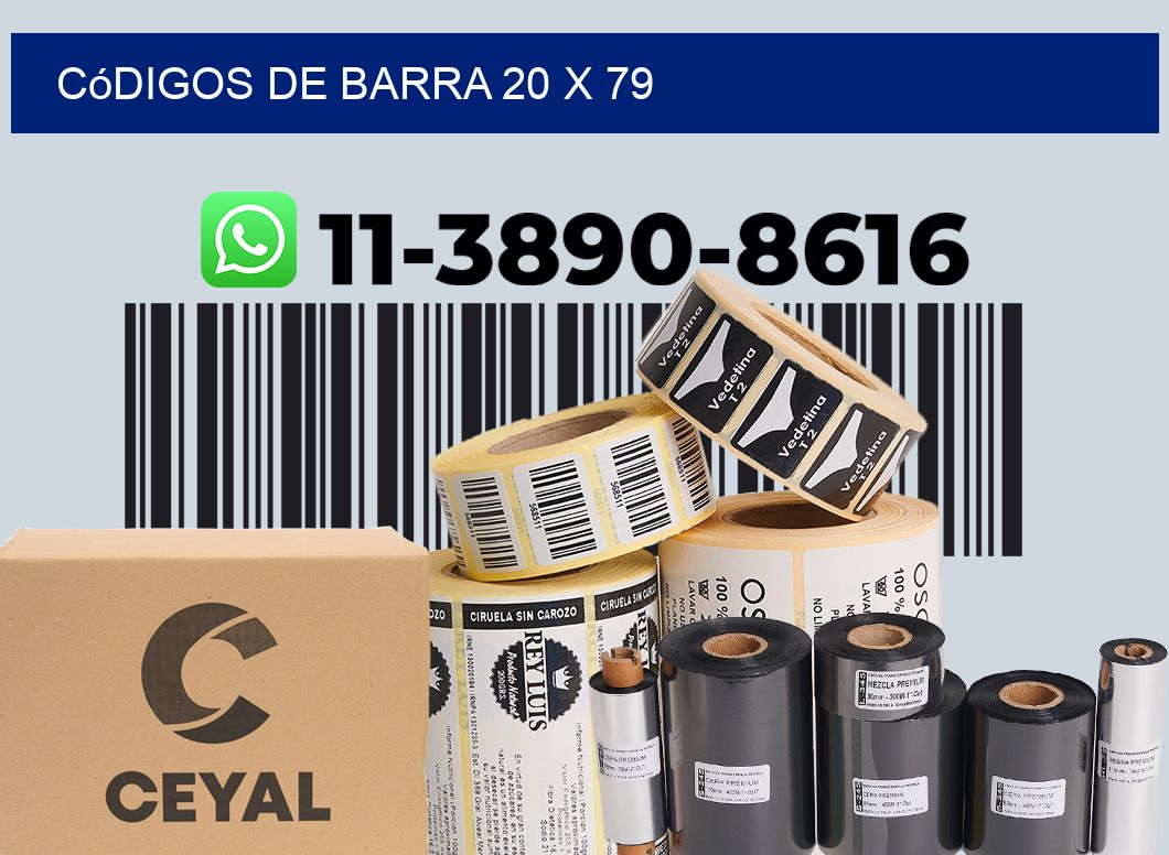 códigos de barra 20 x 79