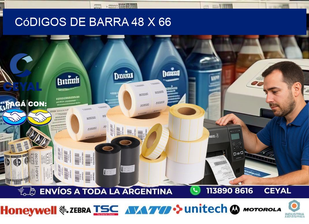 códigos de barra 48 x 66