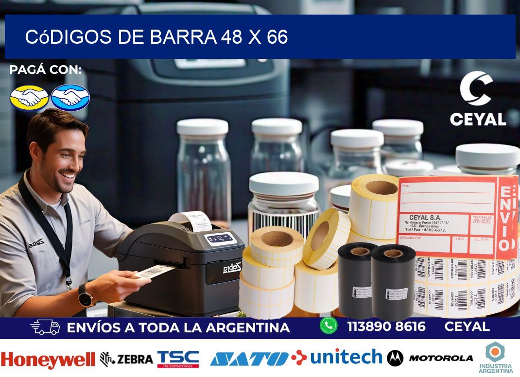 códigos de barra 48 x 66