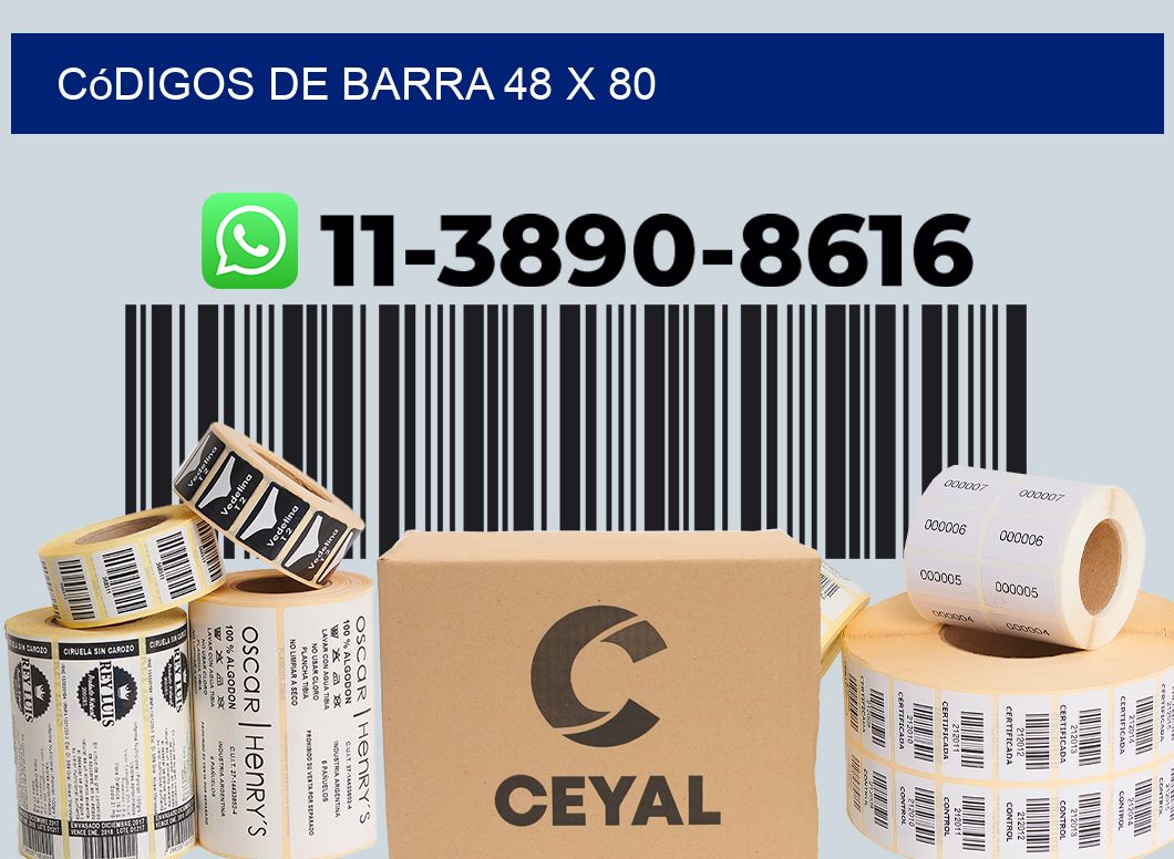 códigos de barra 48 x 80