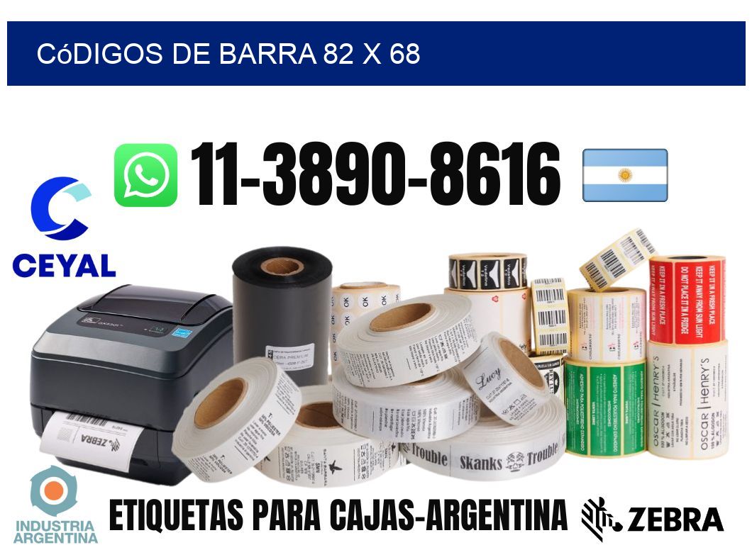 códigos de barra 82 x 68