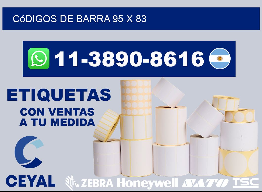 códigos de barra 95 x 83