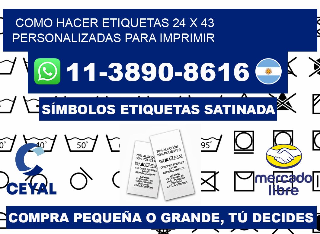 como hacer etiquetas 24 x 43 personalizadas para imprimir