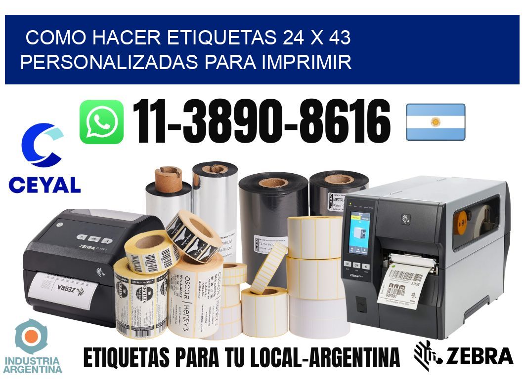 como hacer etiquetas 24 x 43 personalizadas para imprimir