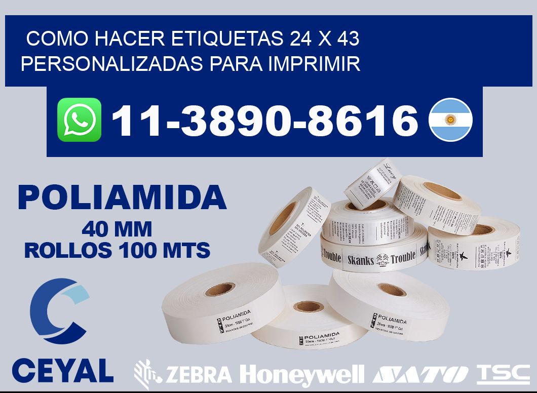 como hacer etiquetas 24 x 43 personalizadas para imprimir