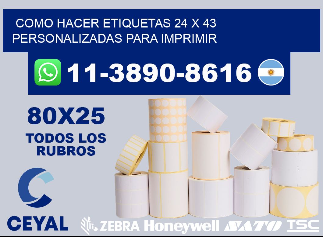 como hacer etiquetas 24 x 43 personalizadas para imprimir
