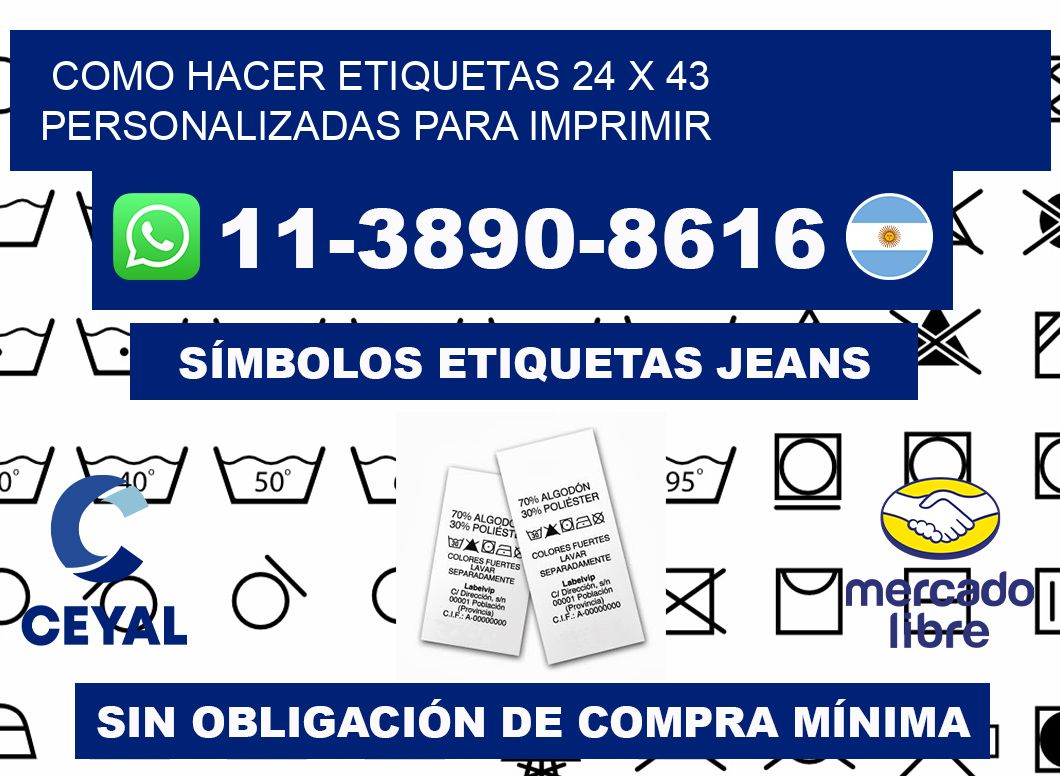 como hacer etiquetas 24 x 43 personalizadas para imprimir