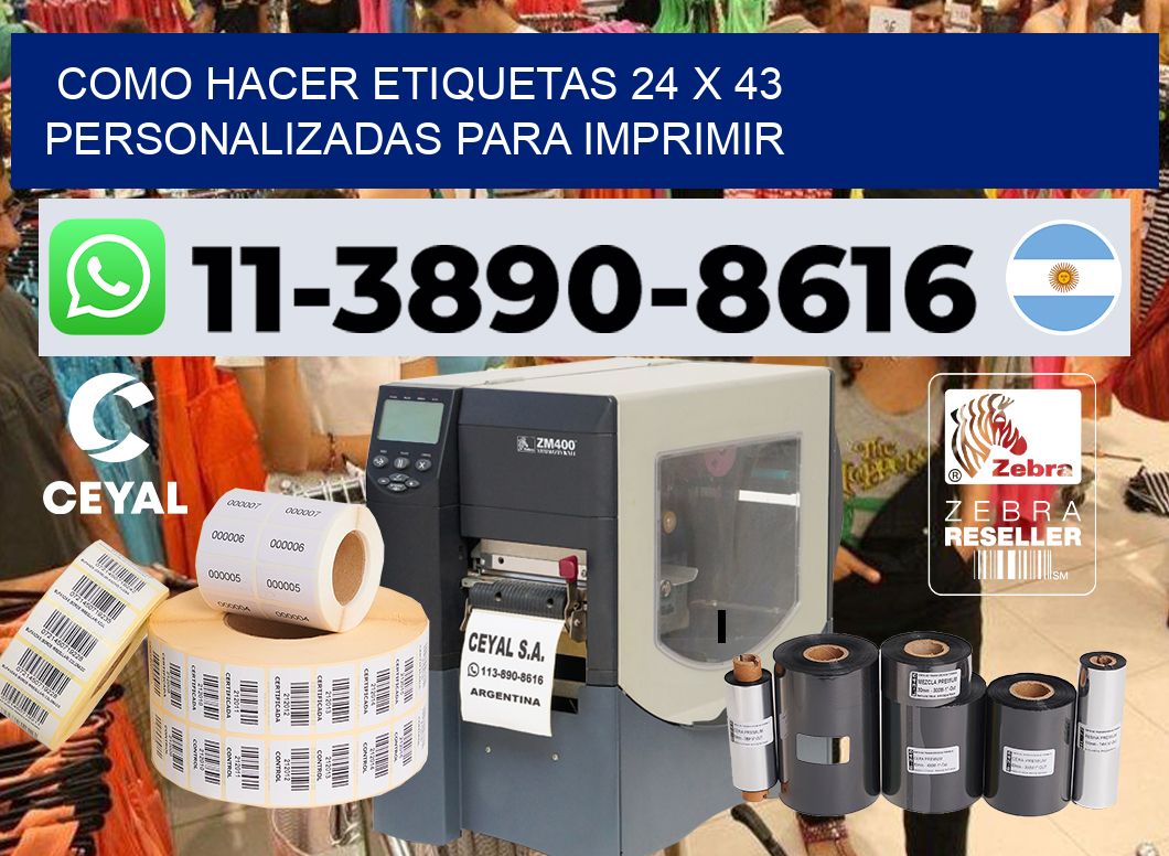 como hacer etiquetas 24 x 43 personalizadas para imprimir