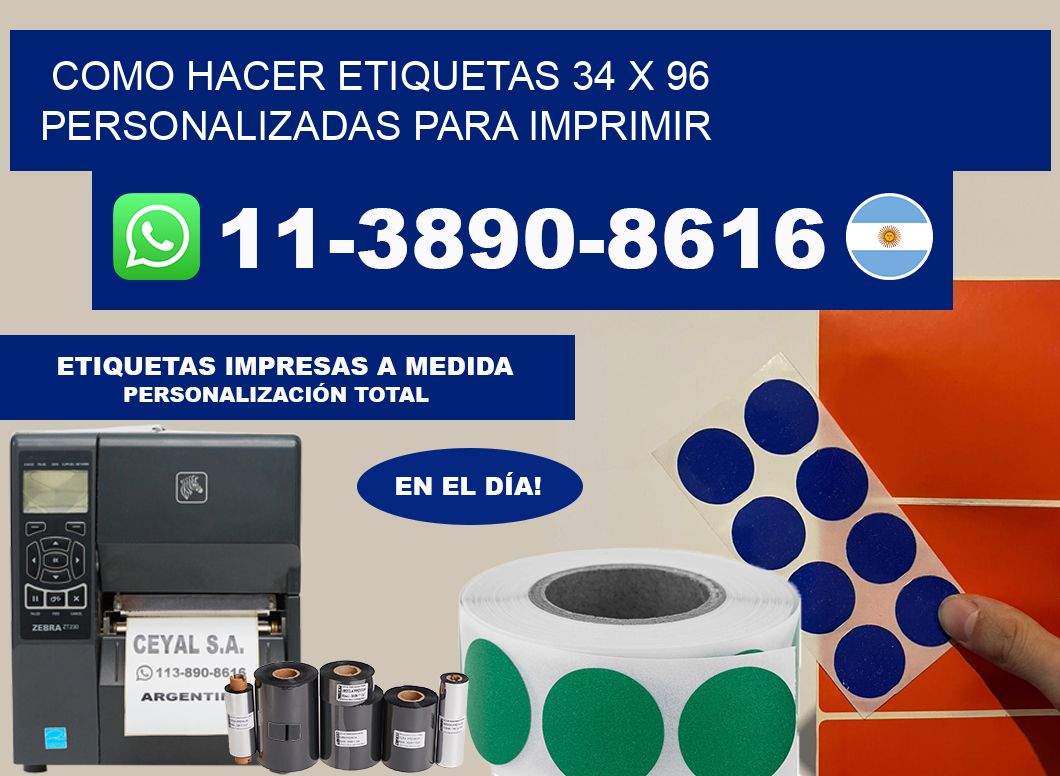 como hacer etiquetas 34 x 96 personalizadas para imprimir