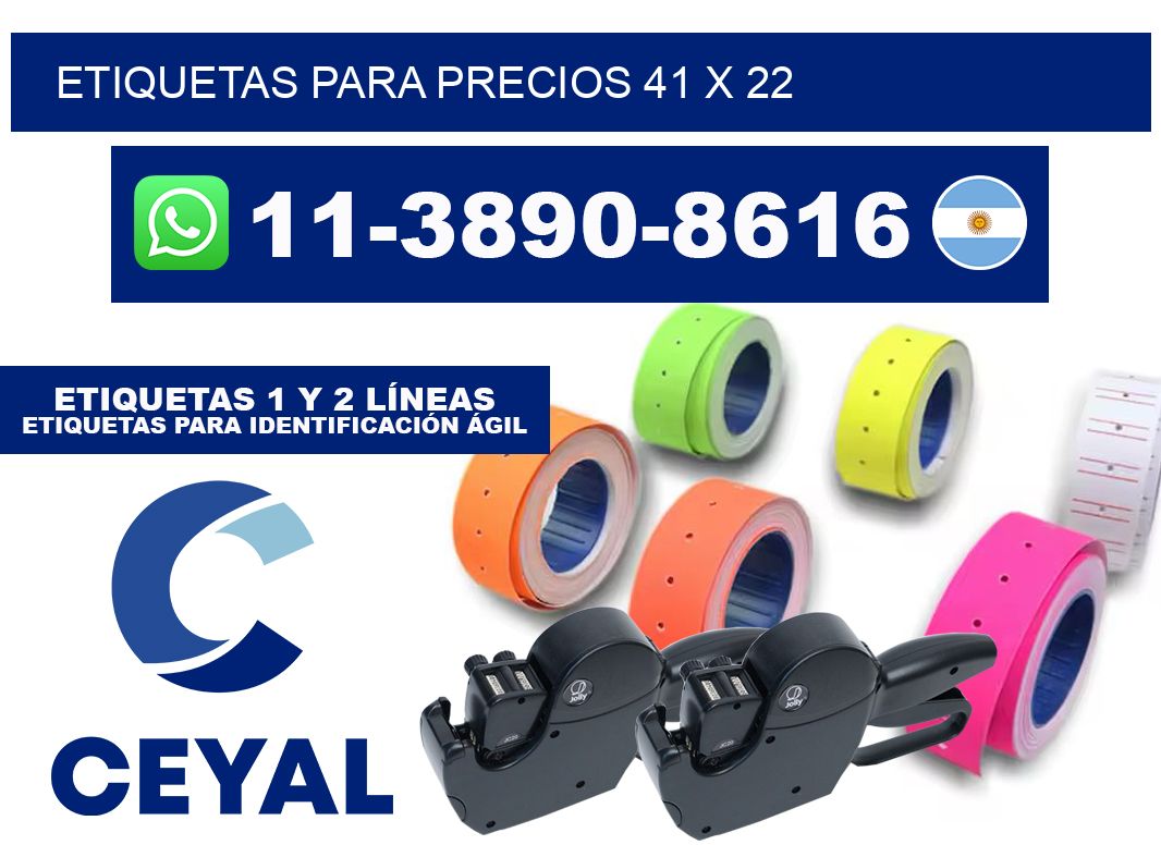 etiquetas para precios 41 x 22