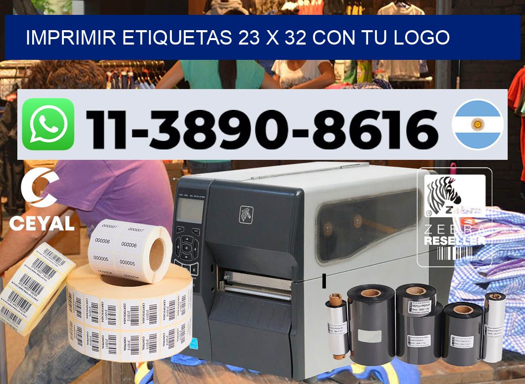 imprimir etiquetas 23 x 32 con tu logo