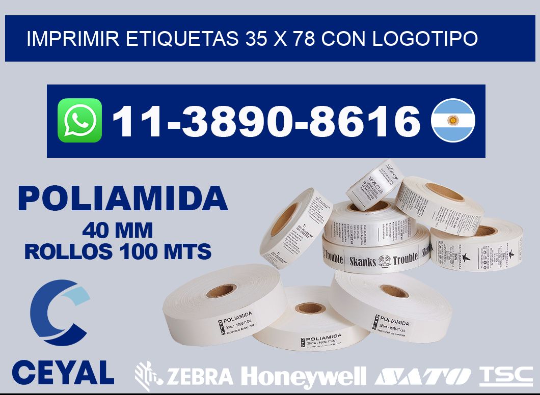imprimir etiquetas 35 x 78 con logotipo