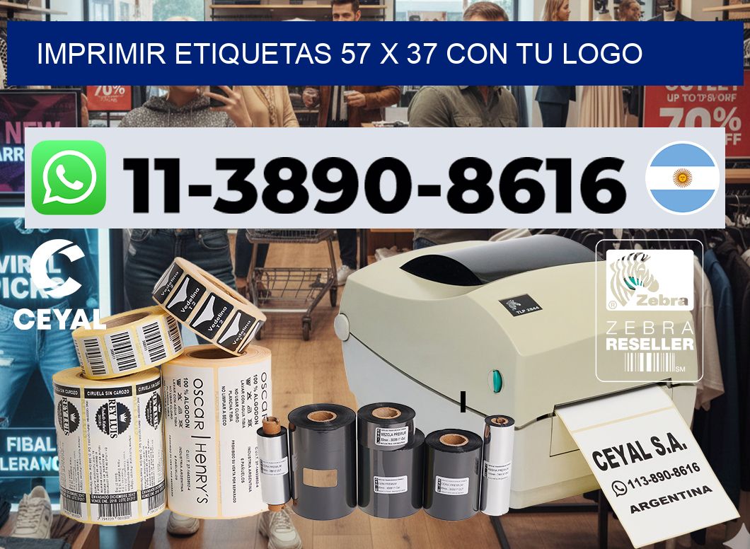 imprimir etiquetas 57 x 37 con tu logo