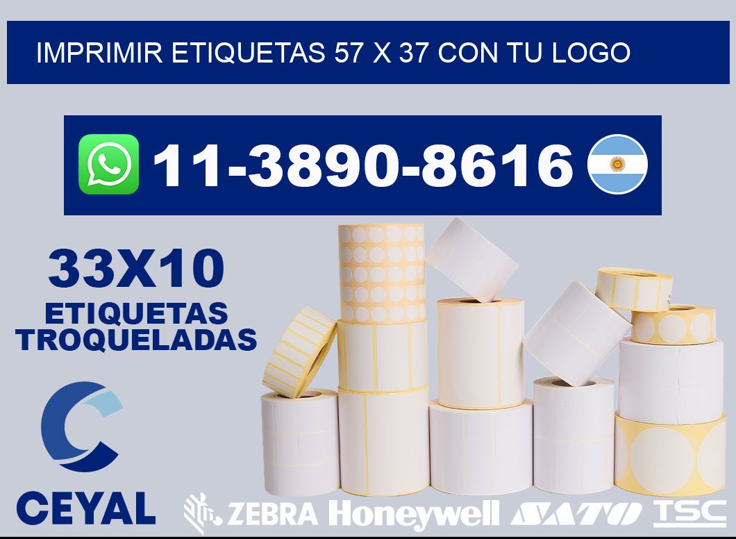 imprimir etiquetas 57 x 37 con tu logo