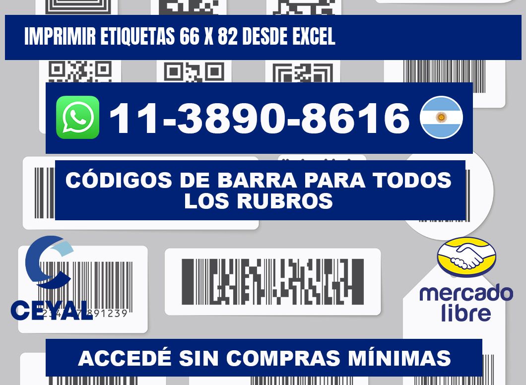 imprimir etiquetas 66 x 82 desde excel