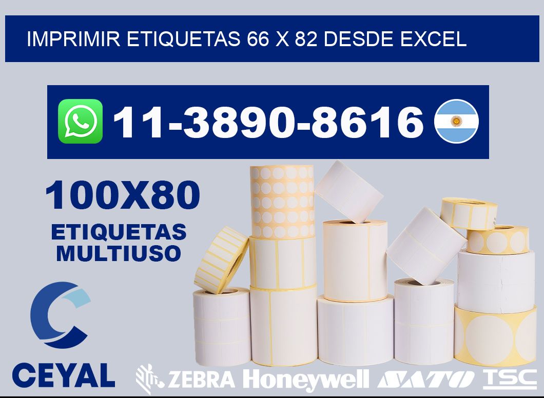 imprimir etiquetas 66 x 82 desde excel