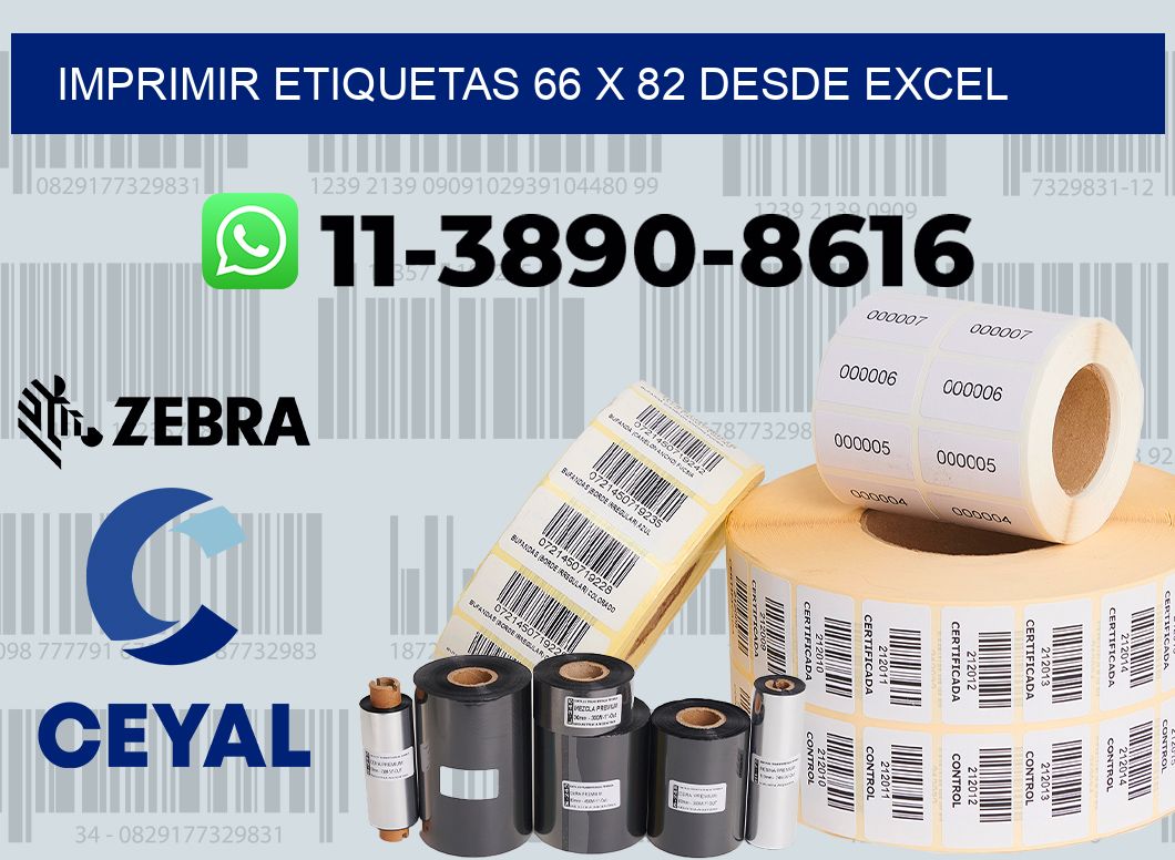 imprimir etiquetas 66 x 82 desde excel