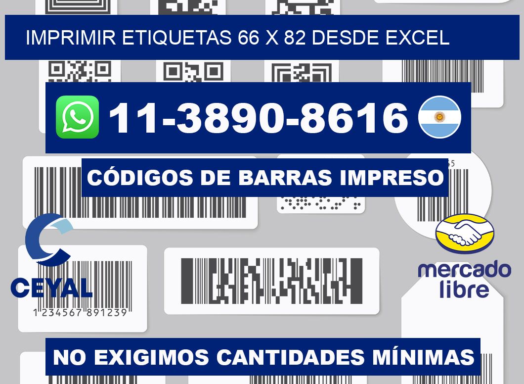 imprimir etiquetas 66 x 82 desde excel