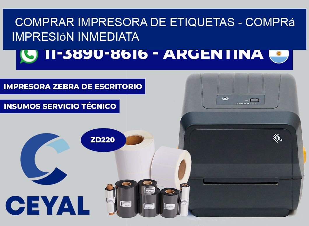 COMPRAR IMPRESORA DE ETIQUETAS - Comprá impresión inmediata