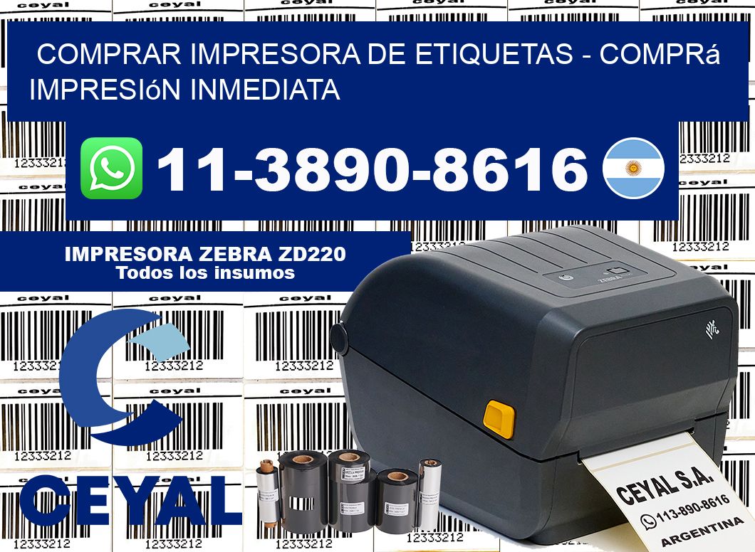 COMPRAR IMPRESORA DE ETIQUETAS - Comprá impresión inmediata