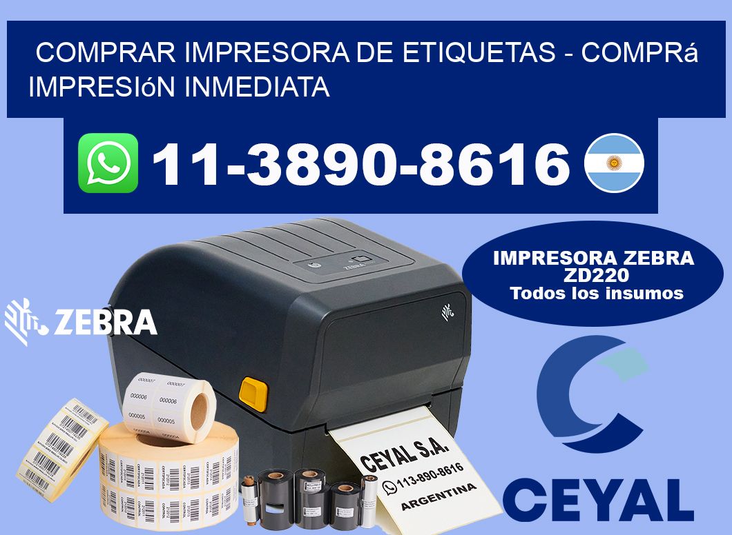 COMPRAR IMPRESORA DE ETIQUETAS - Comprá impresión inmediata