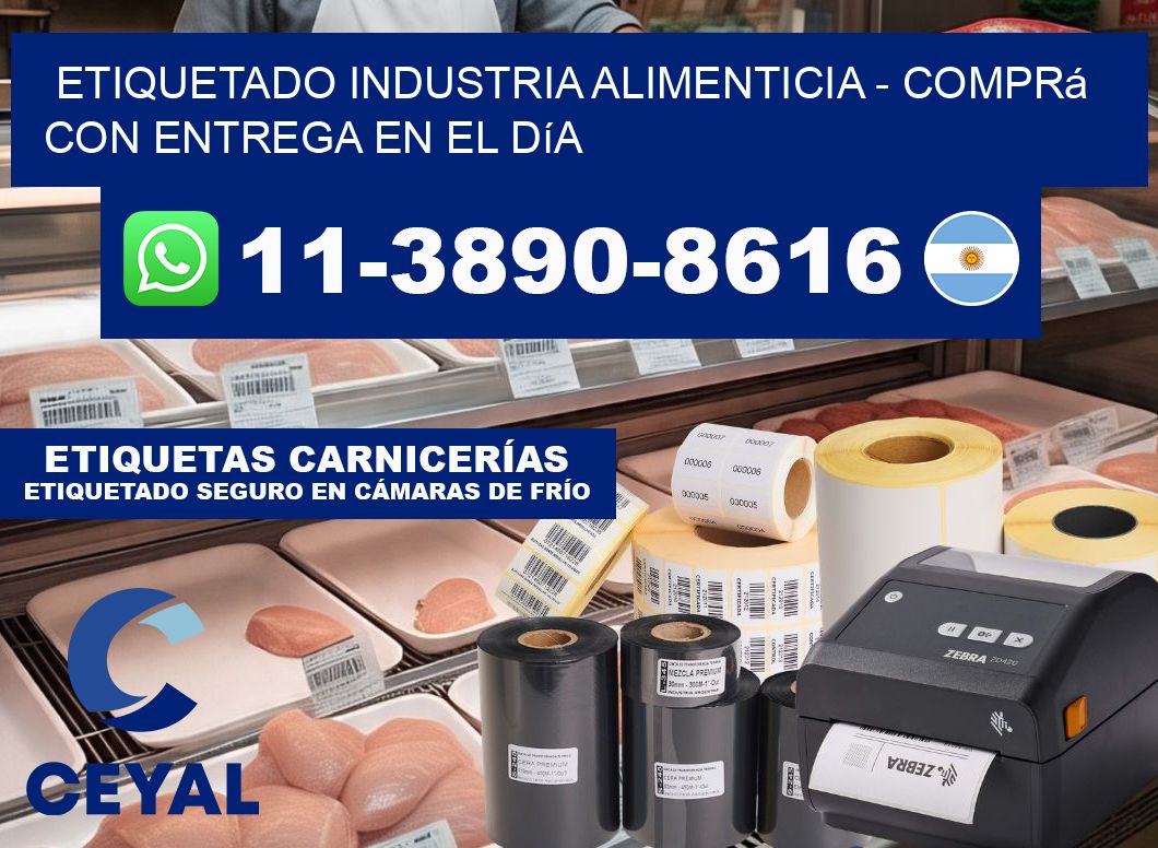 ETIQUETADO INDUSTRIA ALIMENTICIA - Comprá con entrega en el día