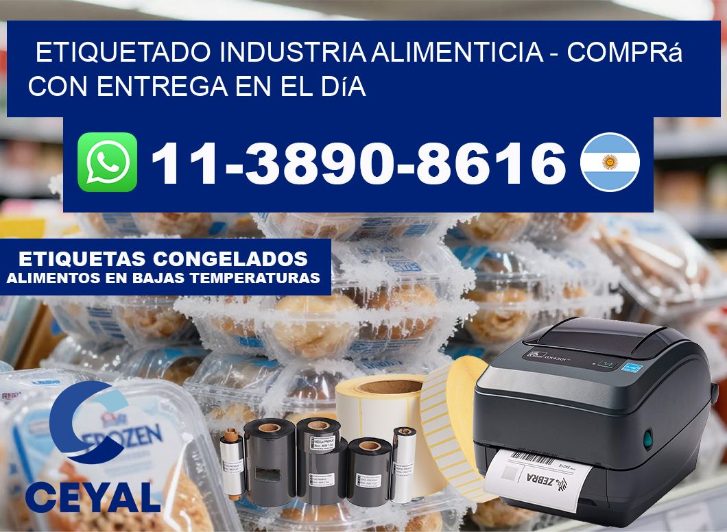 ETIQUETADO INDUSTRIA ALIMENTICIA - Comprá con entrega en el día