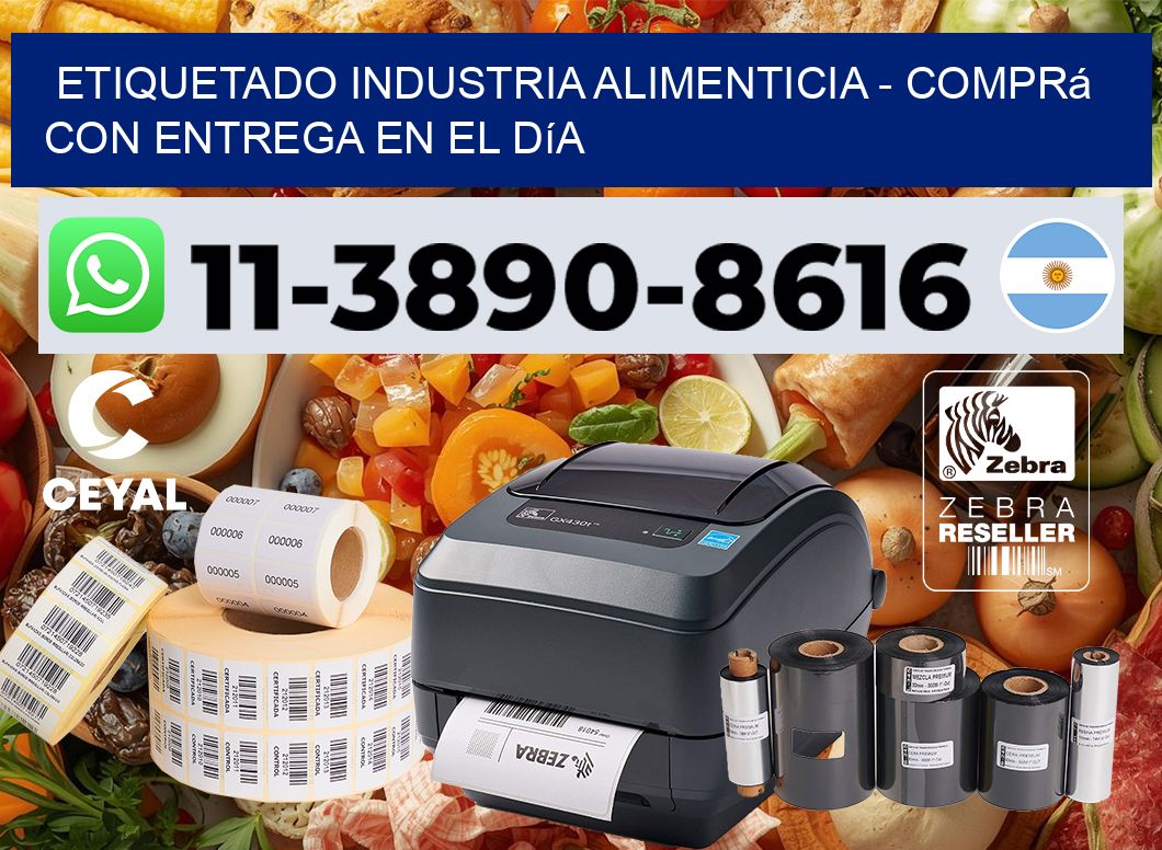 ETIQUETADO INDUSTRIA ALIMENTICIA - Comprá con entrega en el día