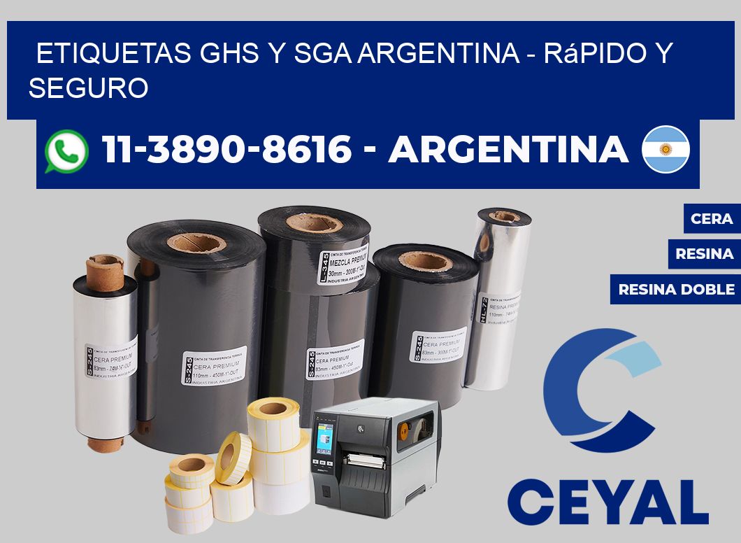 ETIQUETAS GHS Y SGA ARGENTINA - rápido y seguro