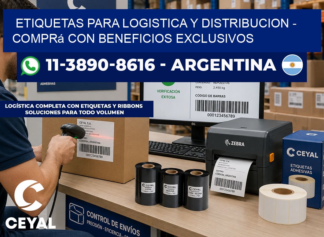 ETIQUETAS PARA LOGISTICA Y DISTRIBUCION - Comprá con beneficios exclusivos