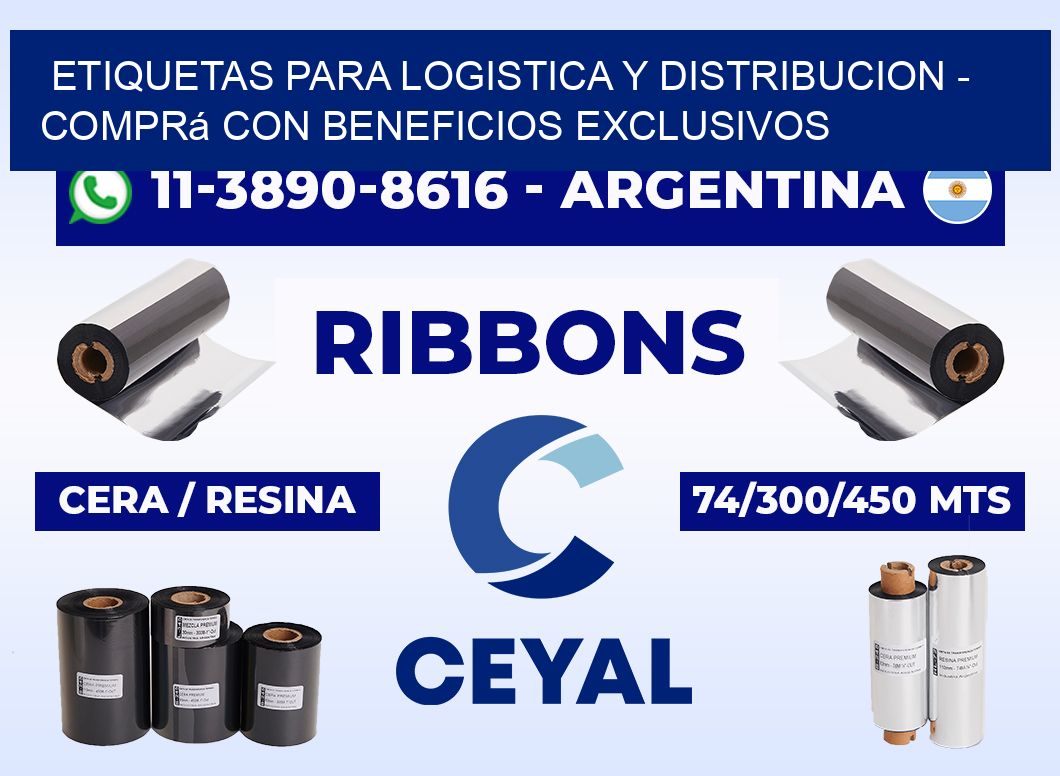 ETIQUETAS PARA LOGISTICA Y DISTRIBUCION - Comprá con beneficios exclusivos