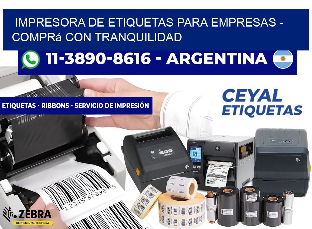 IMPRESORA DE ETIQUETAS PARA EMPRESAS - Comprá con tranquilidad