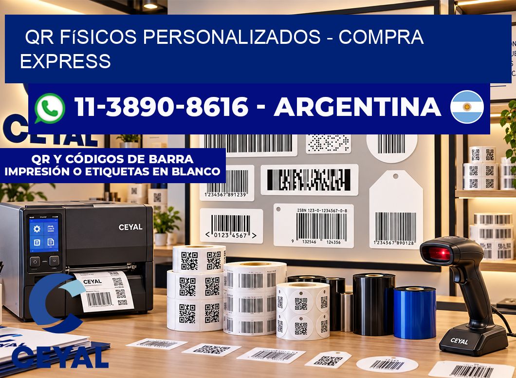 QR Físicos Personalizados - Compra express