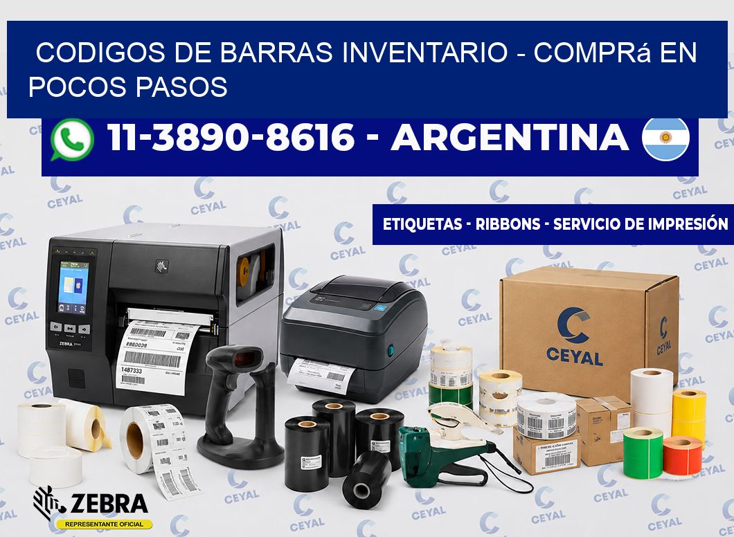 codigos de barras inventario - Comprá en pocos pasos