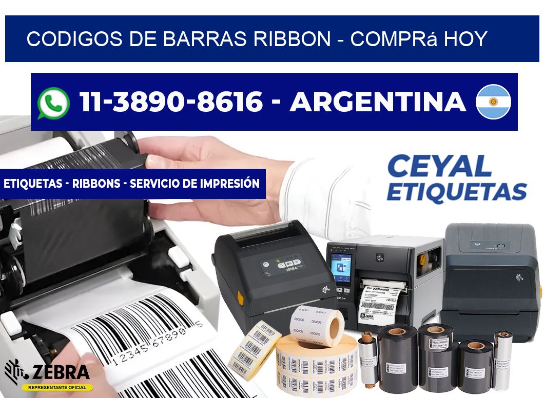 codigos de barras ribbon - Comprá hoy