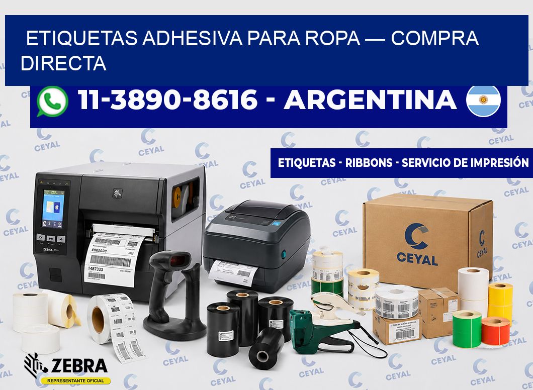 etiquetas adhesiva para ropa — Compra directa