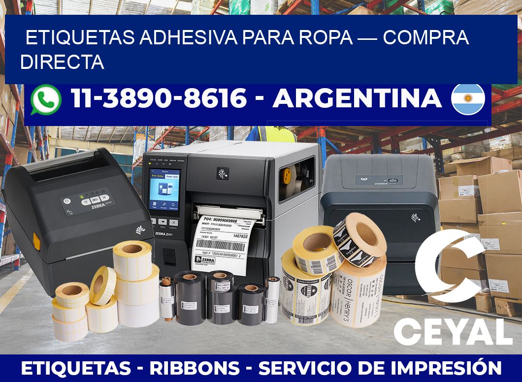etiquetas adhesiva para ropa — Compra directa