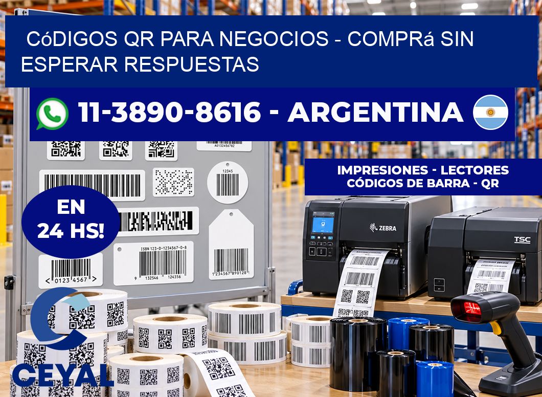 Códigos QR para Negocios - Comprá sin esperar respuestas