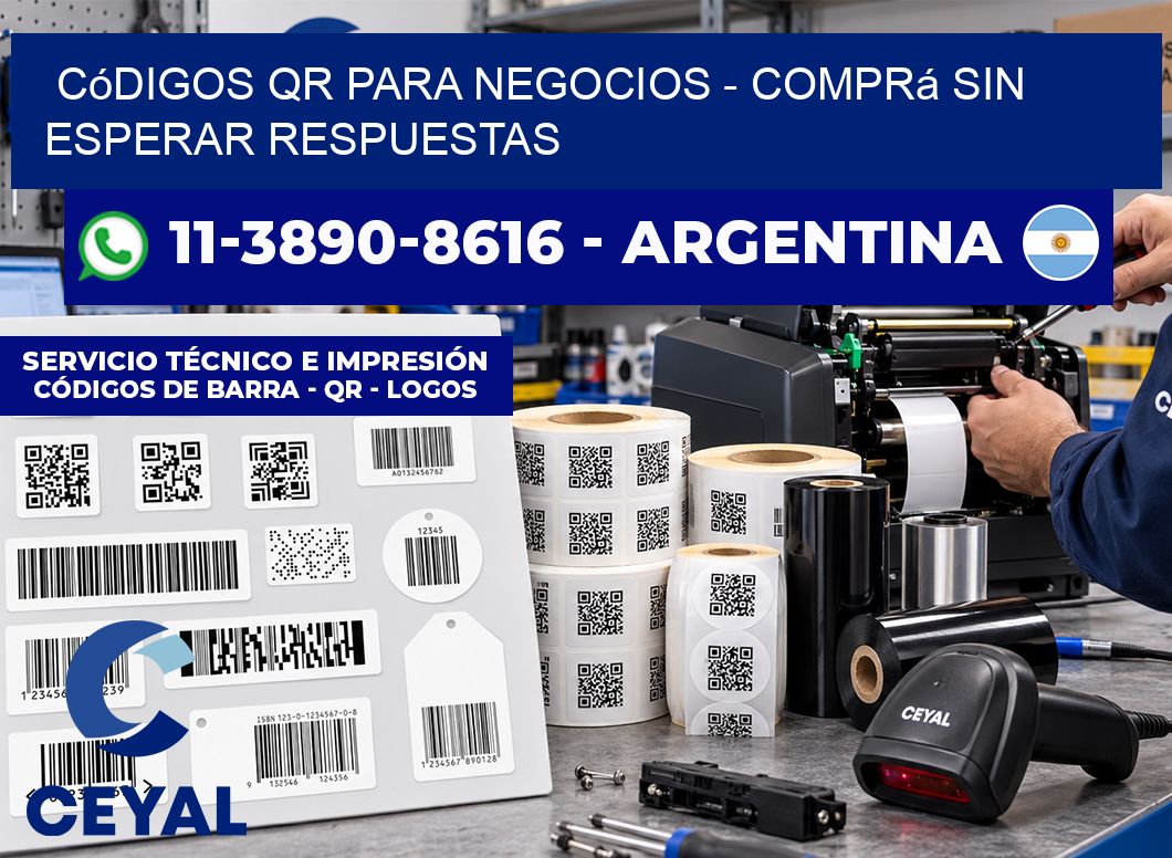 Códigos QR para Negocios - Comprá sin esperar respuestas