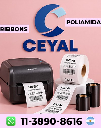ETIQUETAS ILUSTRACION EN ROLLO CON RIBBON - Consultá para tu negocio