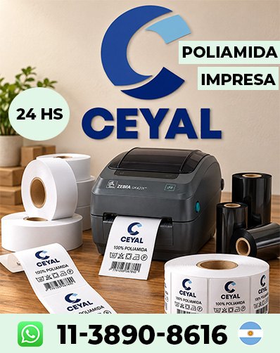 Etiquetas adhesivas térmicas para textiles 250 ETIQUETAS